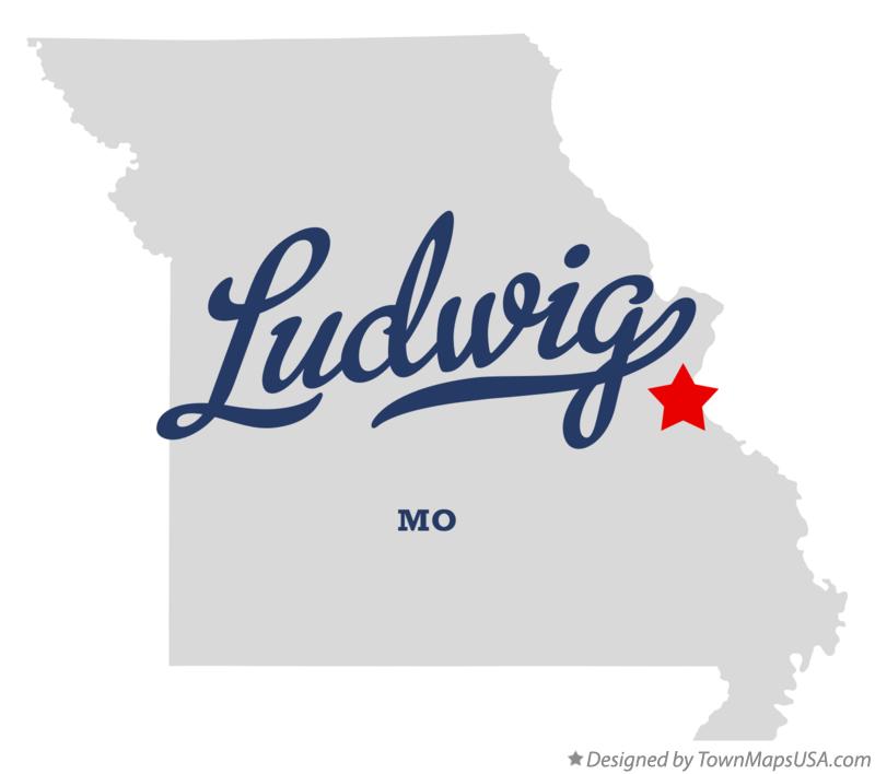 Map of Ludwig Missouri MO