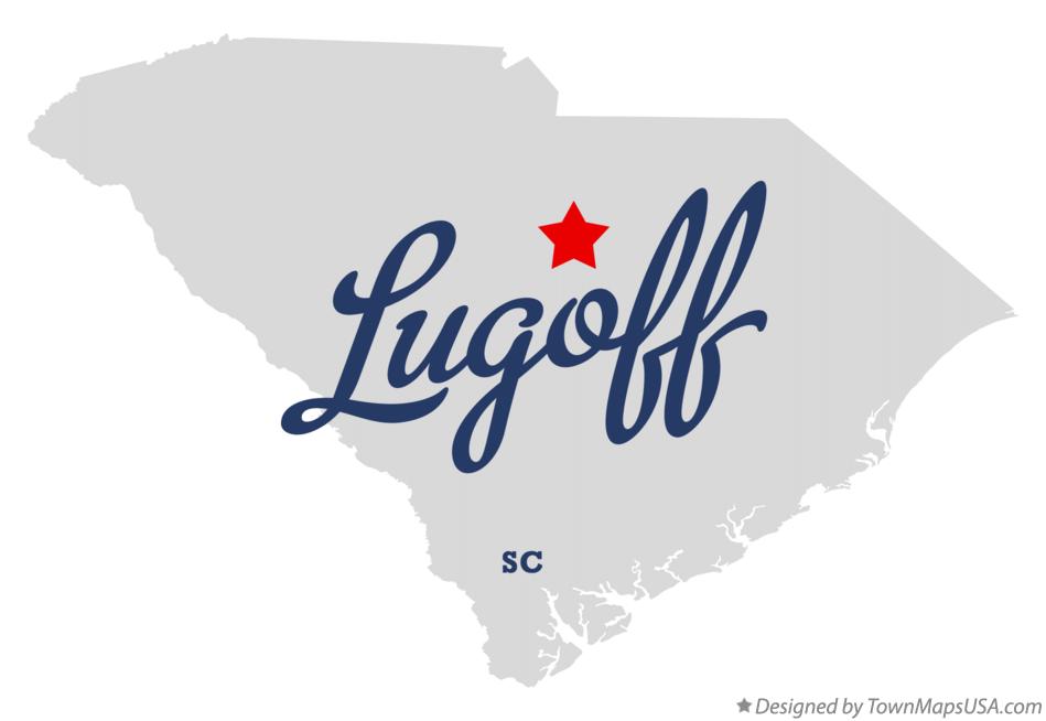 Map of Lugoff South Carolina SC