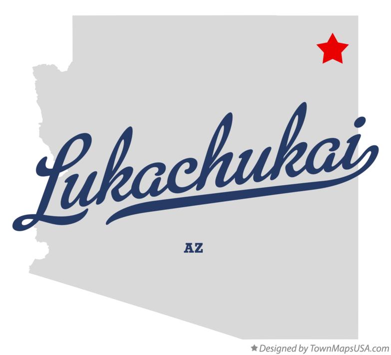 Map of Lukachukai Arizona AZ