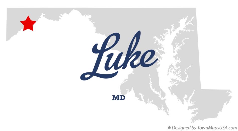 Map of Luke Maryland MD