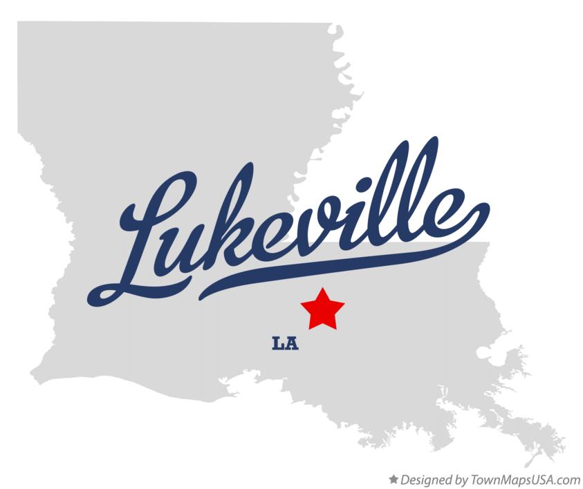 Map of Lukeville Louisiana LA
