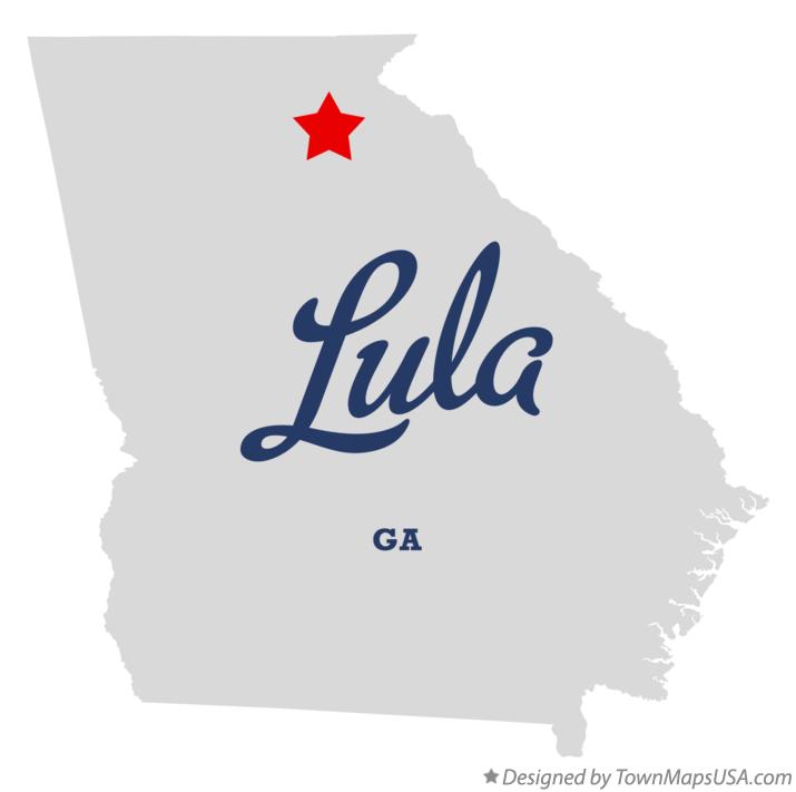 Map of Lula Georgia GA