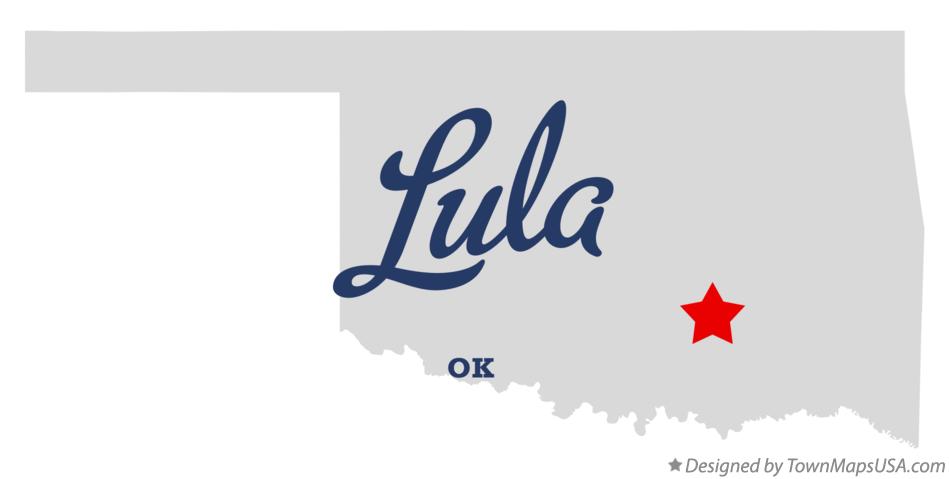 Map of Lula Oklahoma OK