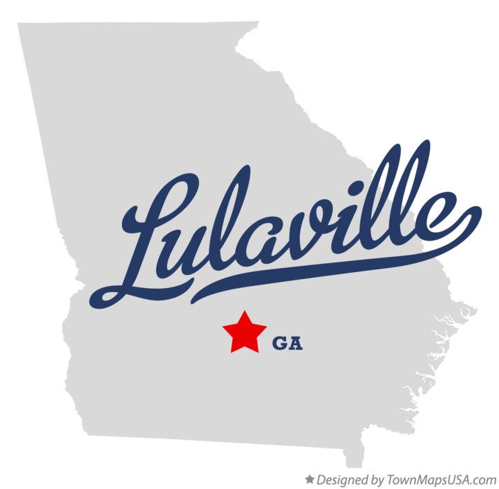 Map of Lulaville Georgia GA