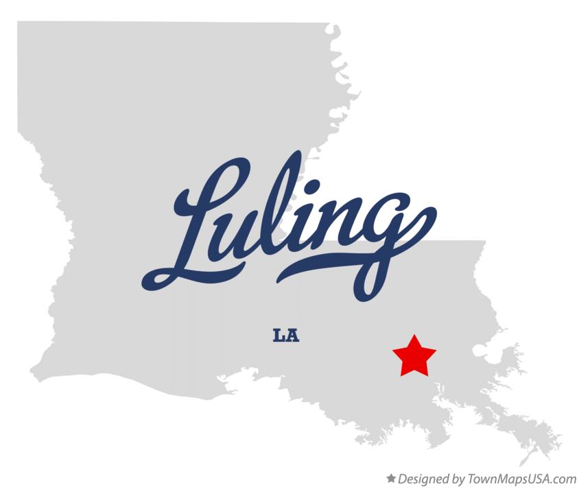 Map of Luling Louisiana LA