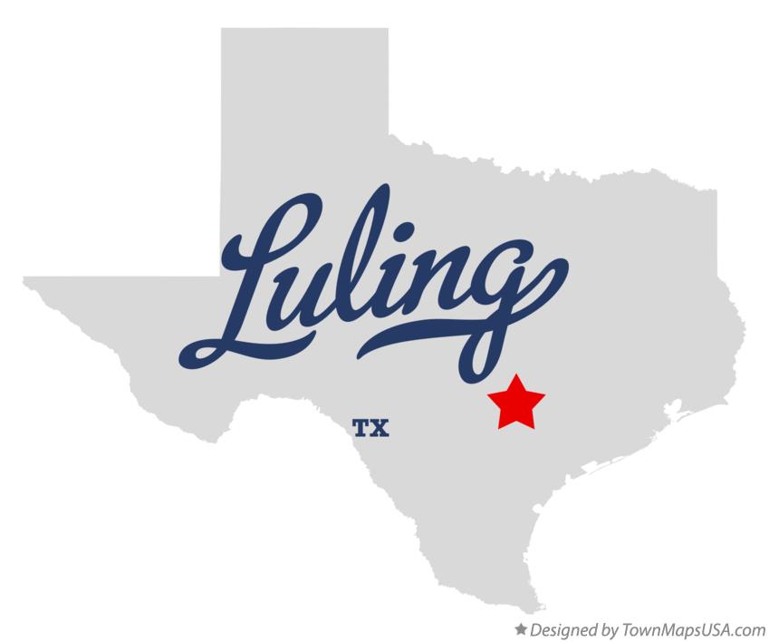 Map of Luling Texas TX