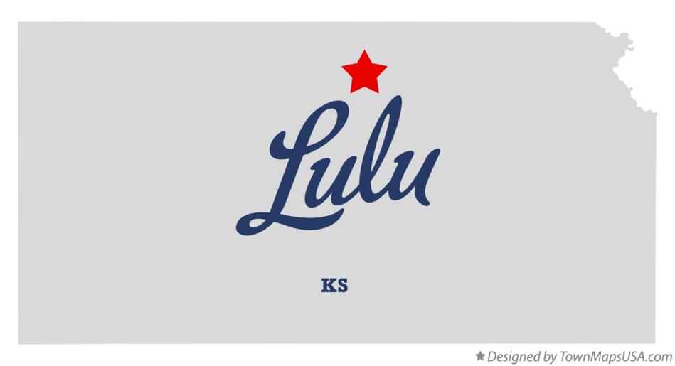 Map of Lulu Kansas KS