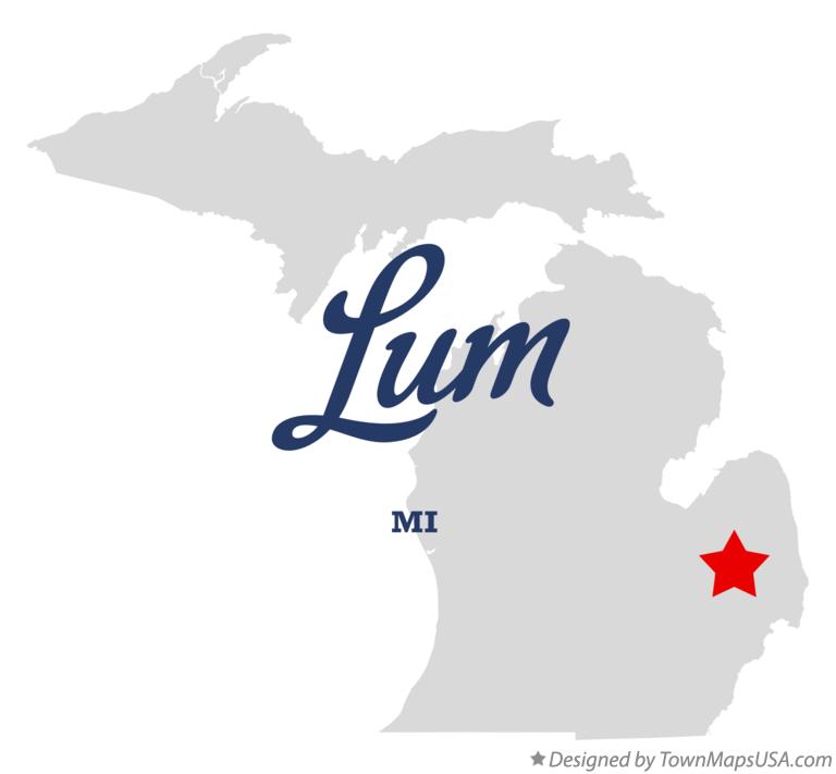Map of Lum Michigan MI