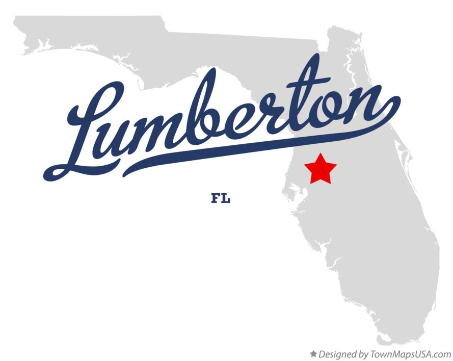 Map of Lumberton Florida FL