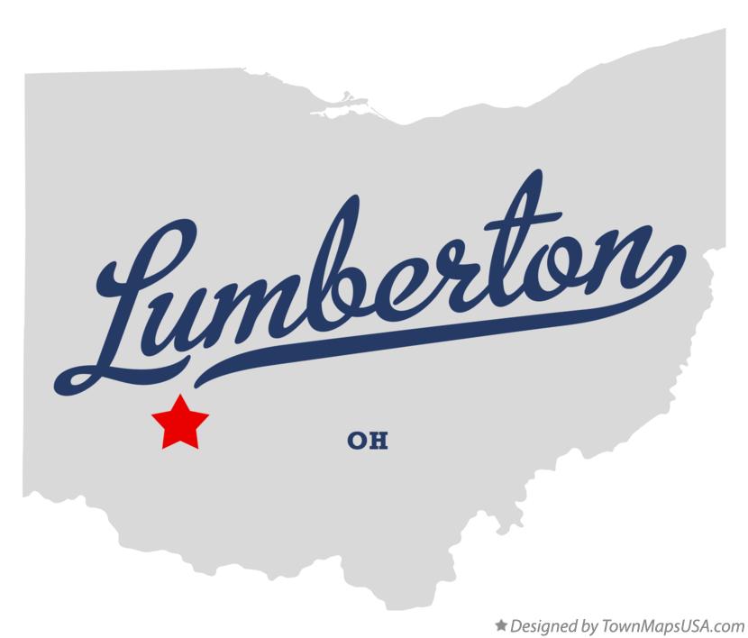 Map of Lumberton Ohio OH