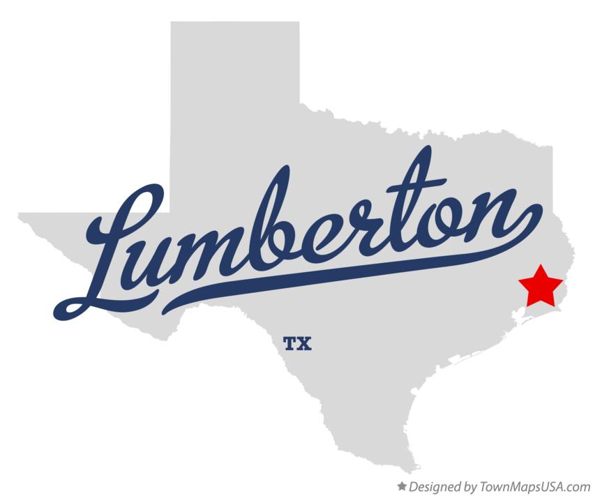 Map of Lumberton Texas TX
