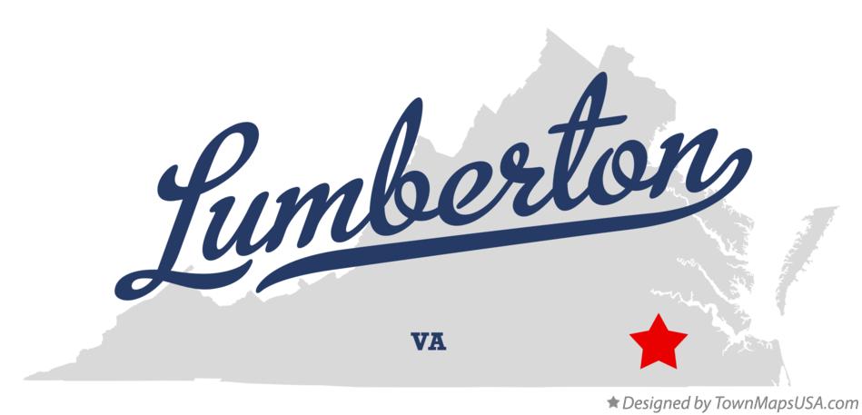 Map of Lumberton Virginia VA