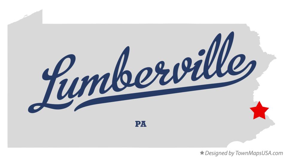 Map of Lumberville Pennsylvania PA