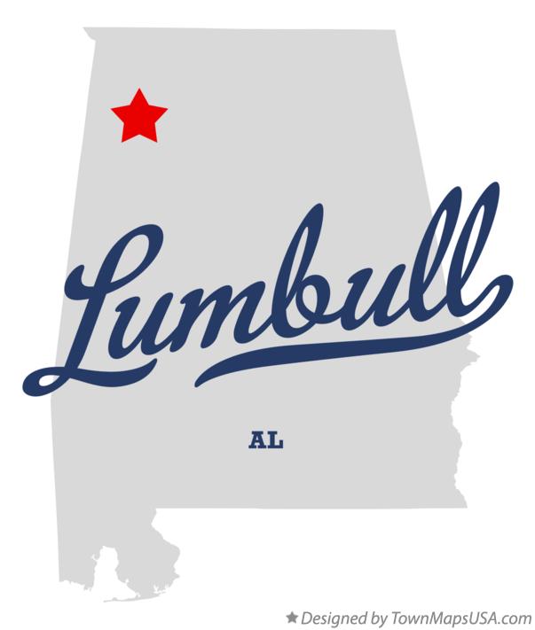 Map of Lumbull Alabama AL