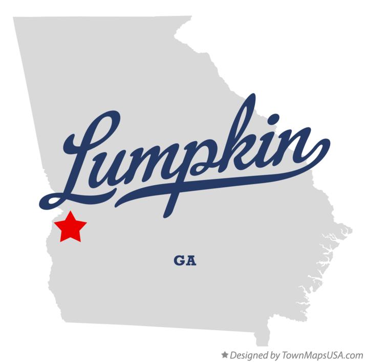 Map of Lumpkin Georgia GA