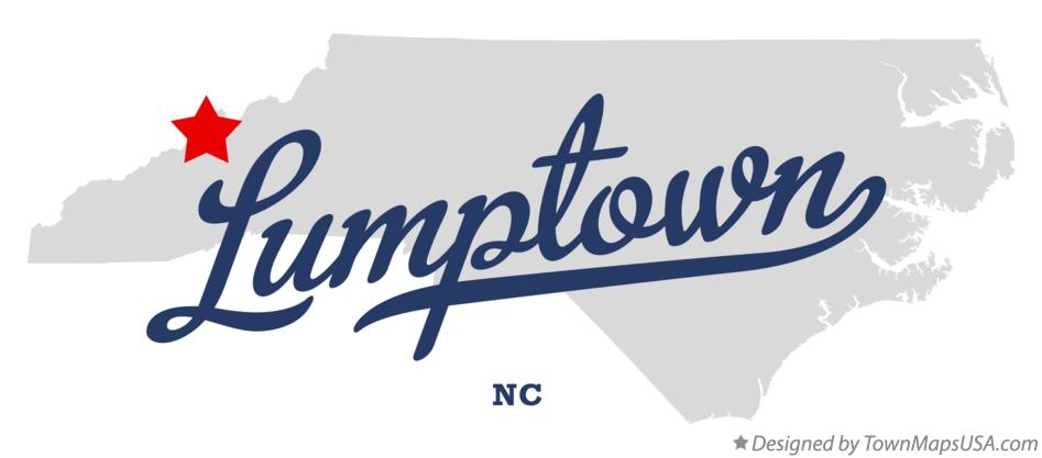Map of Lumptown North Carolina NC