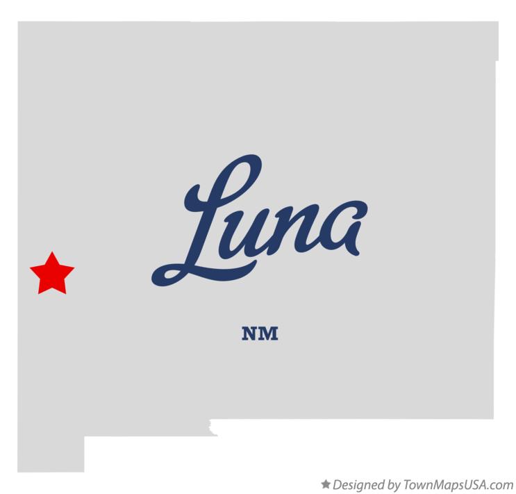 Map of Luna New Mexico NM