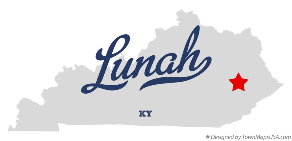 Map of Lunah Kentucky KY