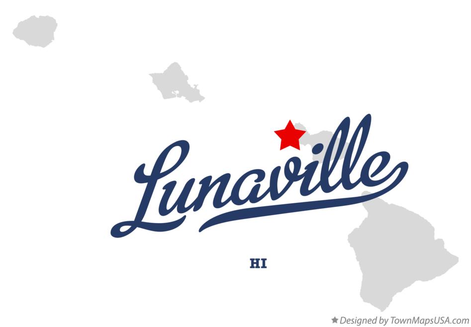 Map of Lunaville Hawaii HI