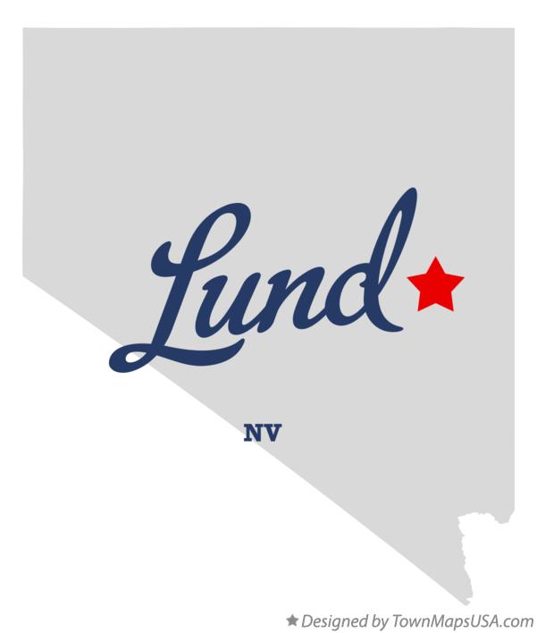 Map of Lund Nevada NV