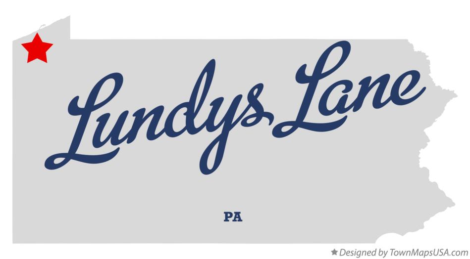 Map of Lundys Lane Pennsylvania PA