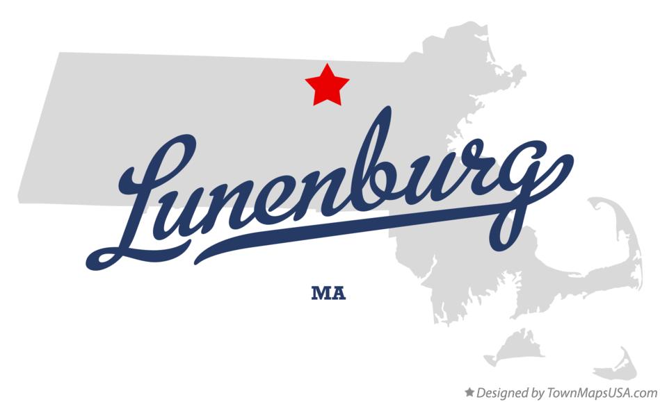 Map of Lunenburg Massachusetts MA