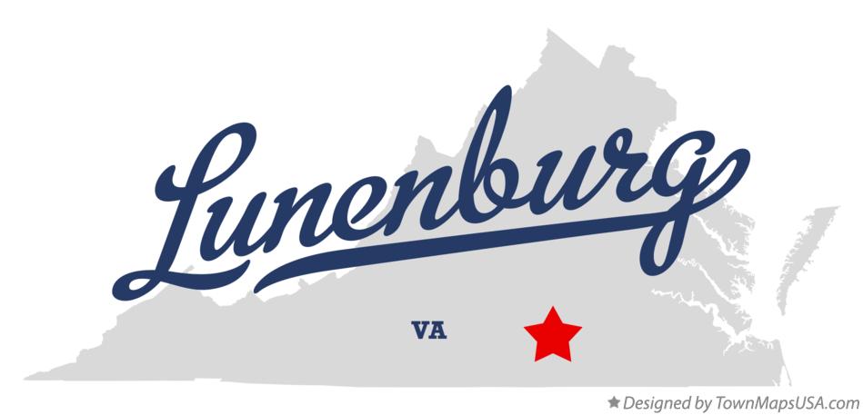 Map of Lunenburg Virginia VA