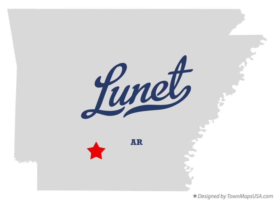 Map of Lunet Arkansas AR
