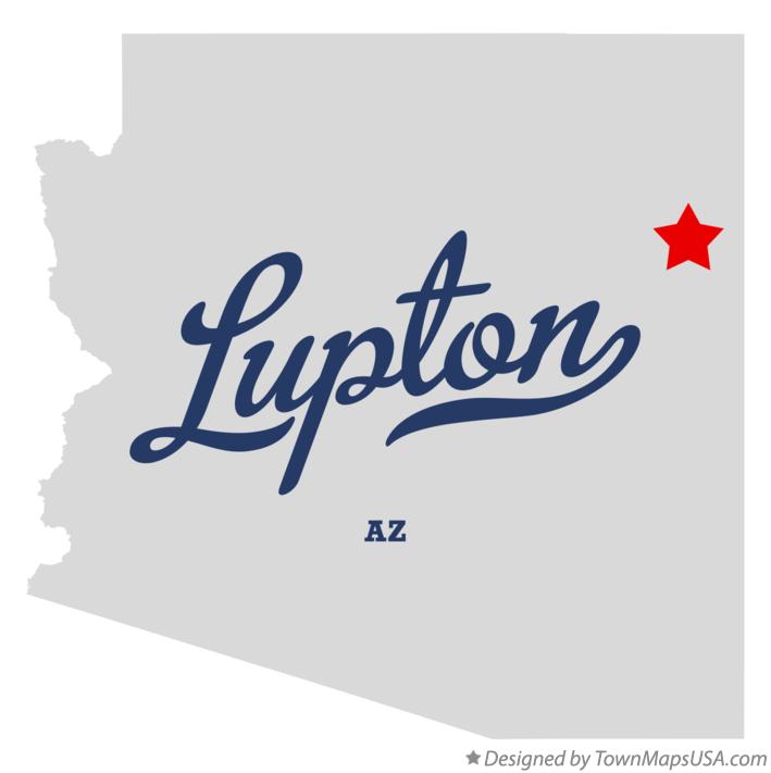 Map of Lupton Arizona AZ