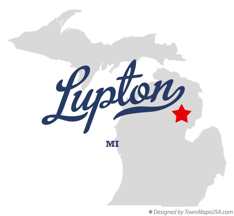 Map of Lupton Michigan MI