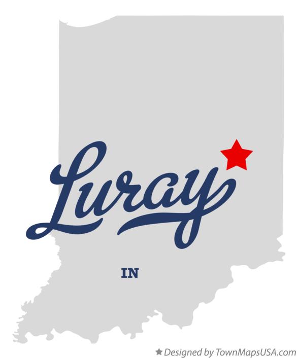 Map of Luray Indiana IN