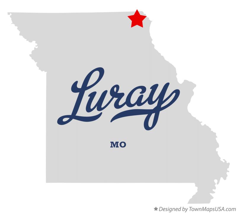 Map of Luray Missouri MO