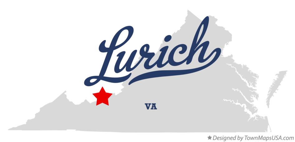 Map of Lurich Virginia VA