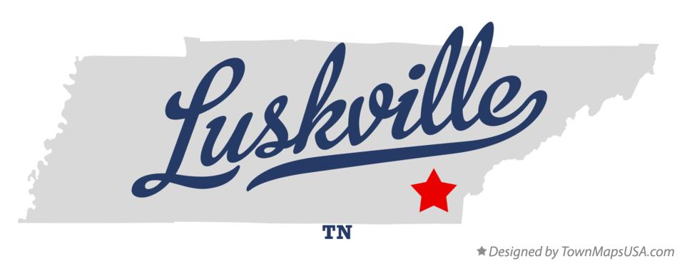 Map of Luskville Tennessee TN