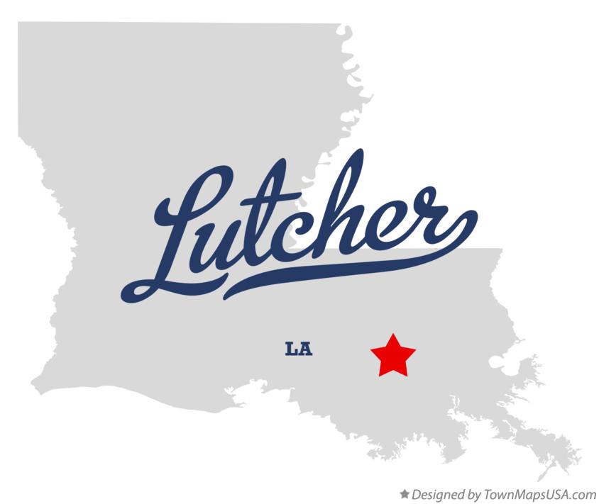 Map of Lutcher Louisiana LA
