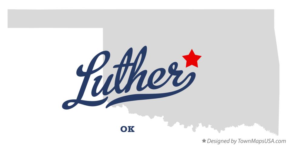 Map of Luther Oklahoma OK