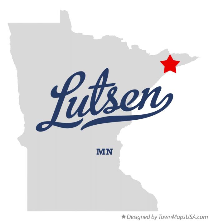 Map of Lutsen Minnesota MN