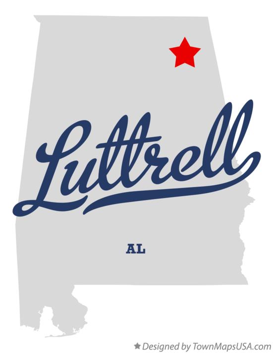 Map of Luttrell Alabama AL