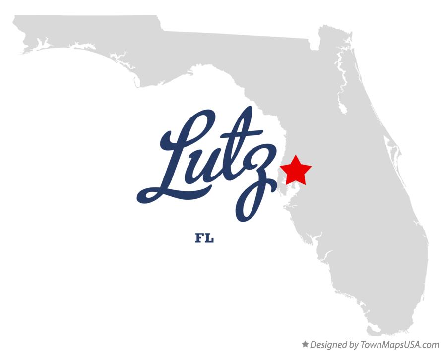 Map of Lutz Florida FL