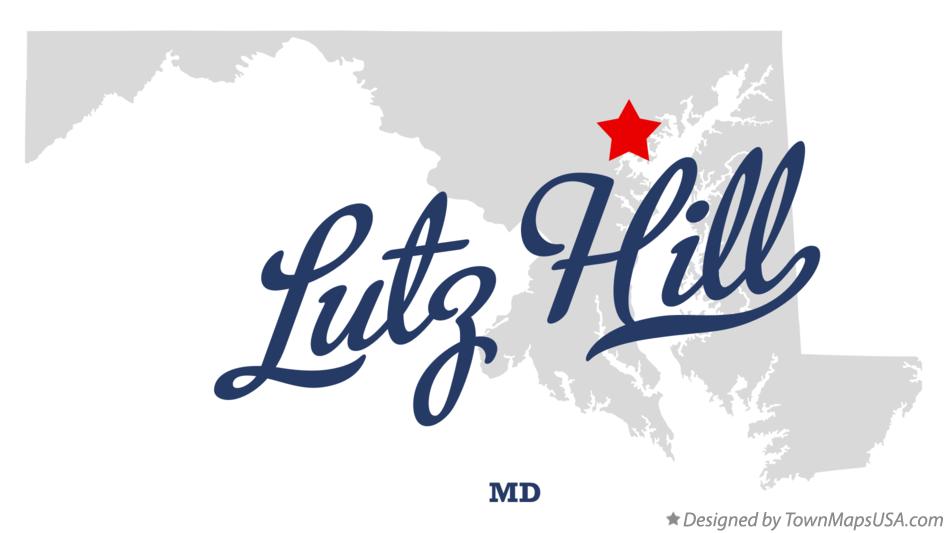 Map of Lutz Hill Maryland MD