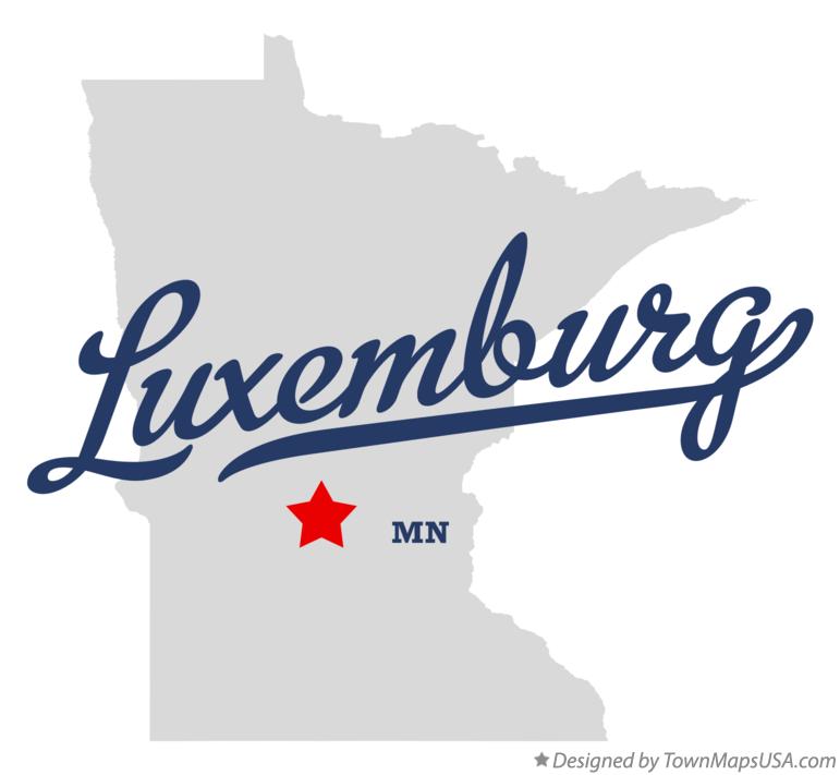 Map of Luxemburg Minnesota MN