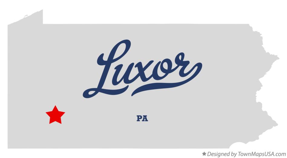 Map of Luxor Pennsylvania PA