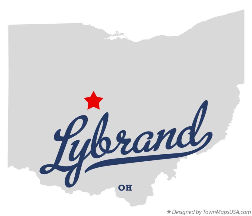 Map of Lybrand Ohio OH