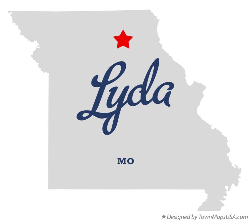 Map of Lyda Missouri MO