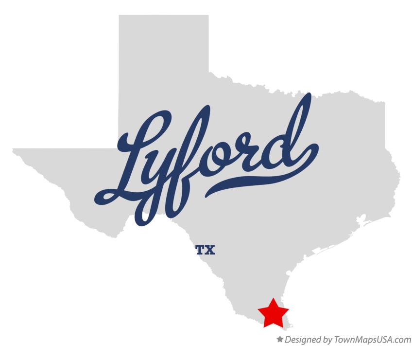 Map of Lyford Texas TX