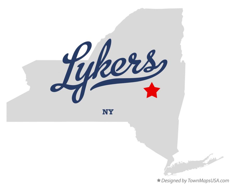 Map of Lykers New York NY