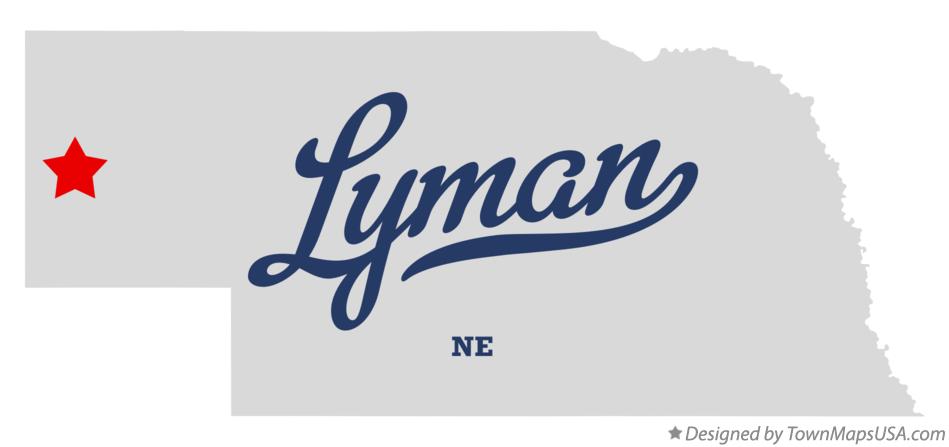 Map of Lyman Nebraska NE