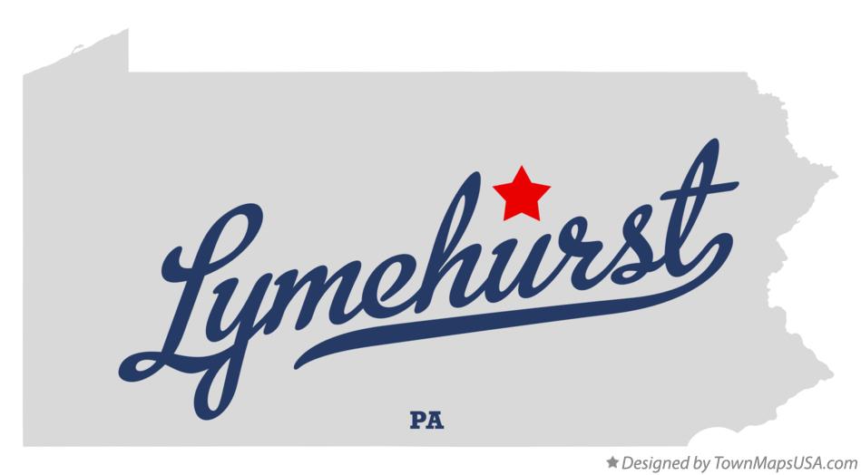 Map of Lymehurst Pennsylvania PA