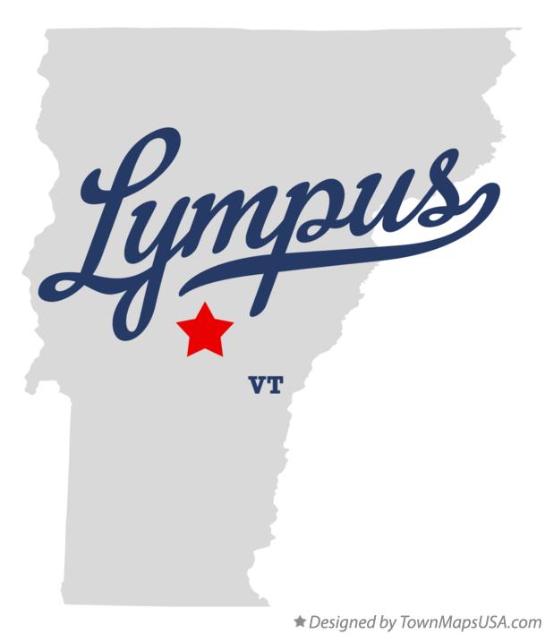 Map of Lympus Vermont VT