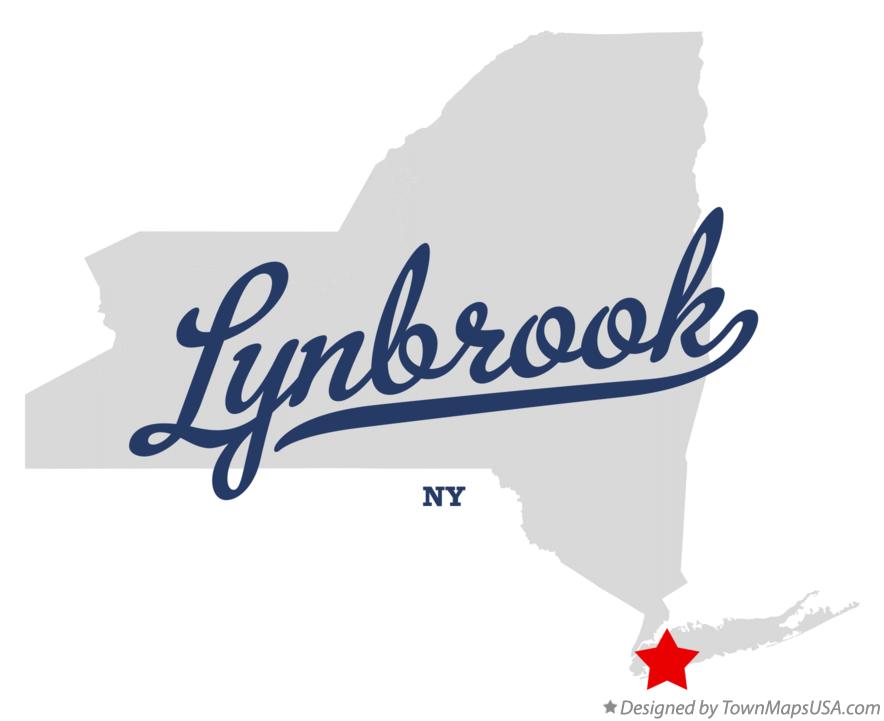 Map of Lynbrook New York NY